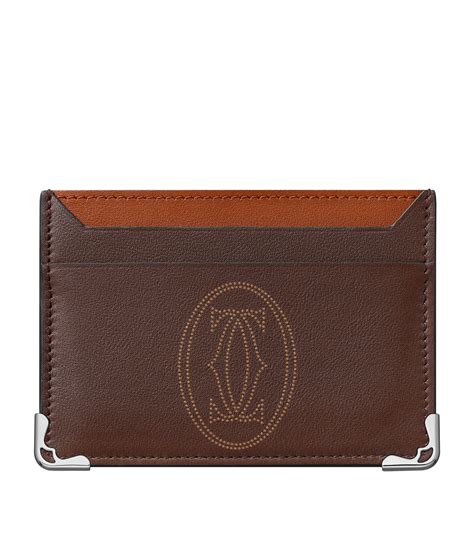 cartier mens card holder|card holder dimensions.